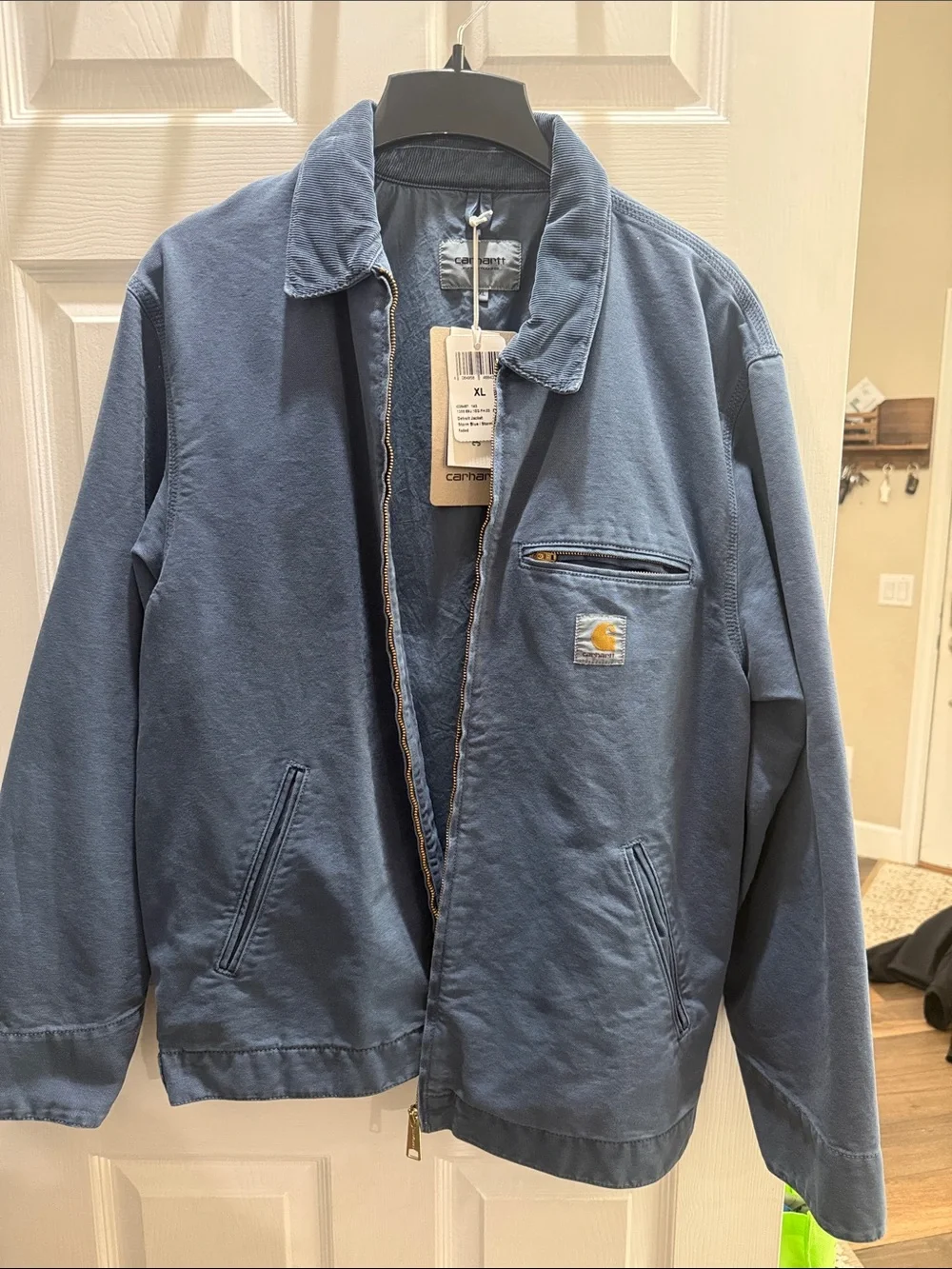 Carhartt Blue Men's Canvas Bomber Jacket